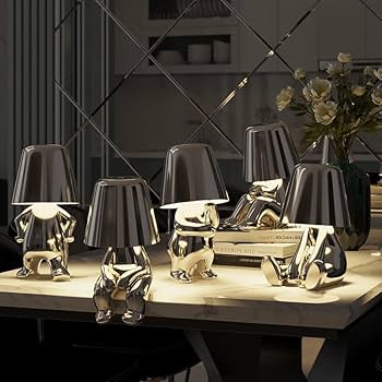 ThinkerLamps - Silver (Mr. What) Thinker Lamp Desk Lamp Room